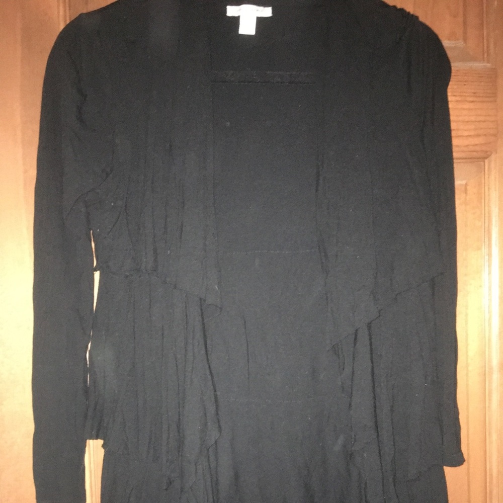 Boston Proper Layered Black Cardigan